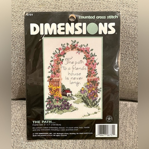 Dimensions The Counted‎ Cross Stitch Kit The Path to a Friend’s House NEW